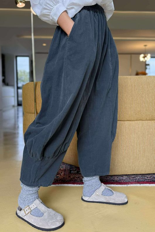Cooper Needlecord Quirky Cocoon Pant Charcoal  /14 =